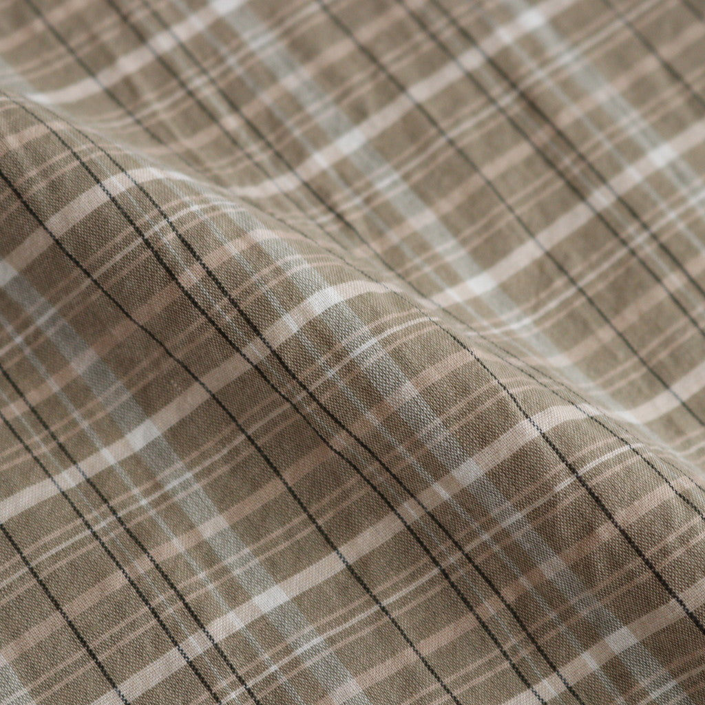 Cupra cotton check front tuck easy pants #KH [241802]