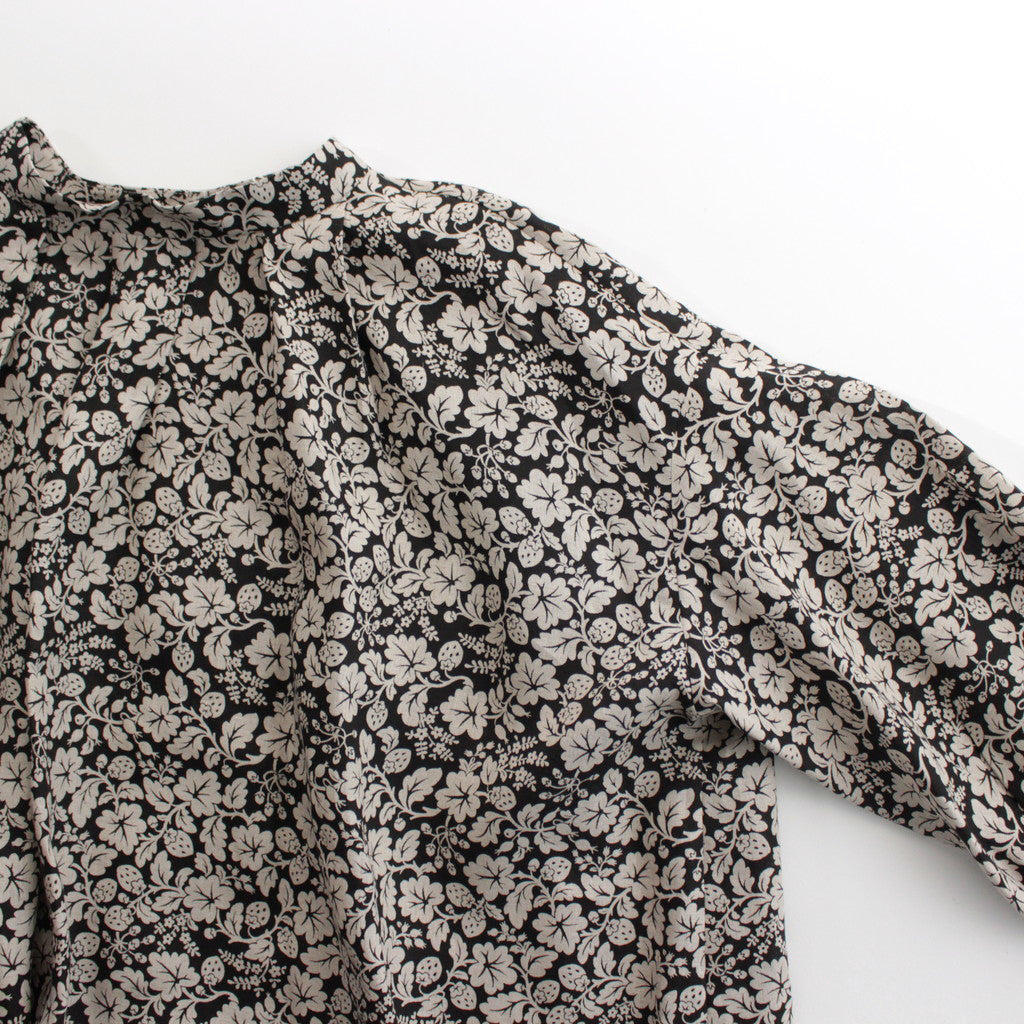 WILD BERRY BACK BUTTON SMOCK #FLAX [no.6639]