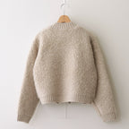PILE KNIT CARDIGAN #WOOD BEIGE [no.6491]