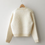 PILE KNIT CARDIGAN #WHITE [no.6491]