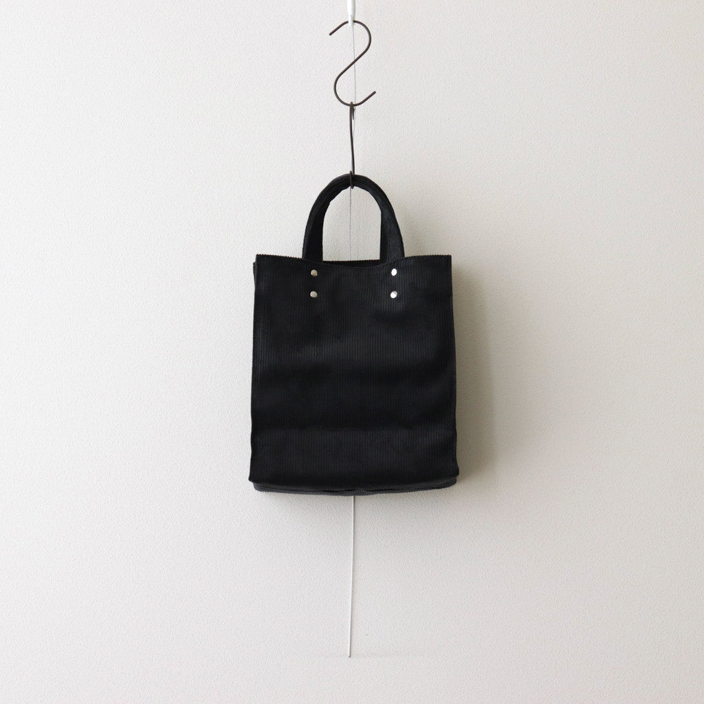 PAPER TOTE SMALL CORDUROY #BLACK [TMB-2286H]