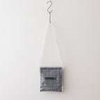 Drawstring bag POCHETTE GINGHAM #BLACK [TMB-2137A]