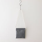 Drawstring bag POCHETTE GINGHAM #BLACK [TMB-2137A]