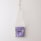 Drawstring bag POCHETTE GINGHAM #PURPLE [TMB-2137A]