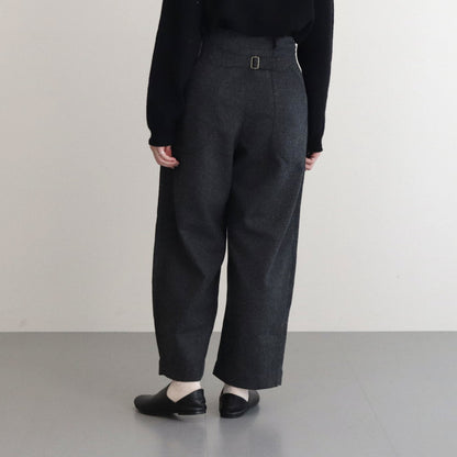 HW wide trousers #Dark grey [232508]