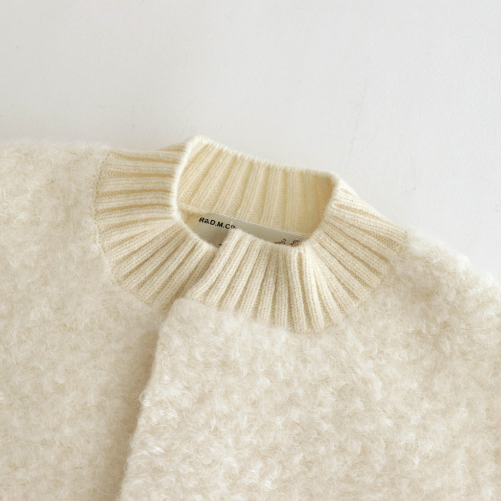 PILE KNIT CARDIGAN #WHITE [no.6491]