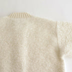 PILE KNIT CARDIGAN #WHITE [no.6491]