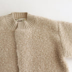 PILE KNIT CARDIGAN #WOOD BEIGE [no.6491]