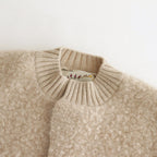 PILE KNIT CARDIGAN #WOOD BEIGE [no.6491]