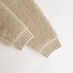 PILE KNIT CARDIGAN #WOOD BEIGE [no.6491]