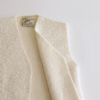 PILE KNIT GILET #WHITE [no.6492]