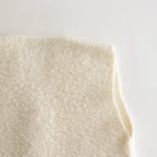 PILE KNIT GILET #WHITE [no.6492]