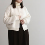 PILE KNIT CARDIGAN #WHITE [no.6491]