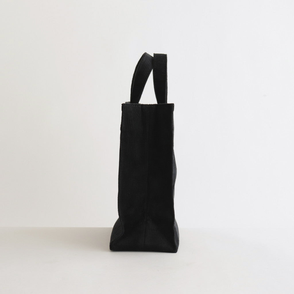 PAPER TOTE SMALL CORDUROY #BLACK [TMB-2286H]
