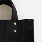 PAPER TOTE SMALL CORDUROY #BLACK [TMB-2286H]