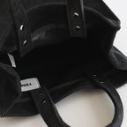 PAPER TOTE SMALL CORDUROY #BLACK [TMB-2286H]