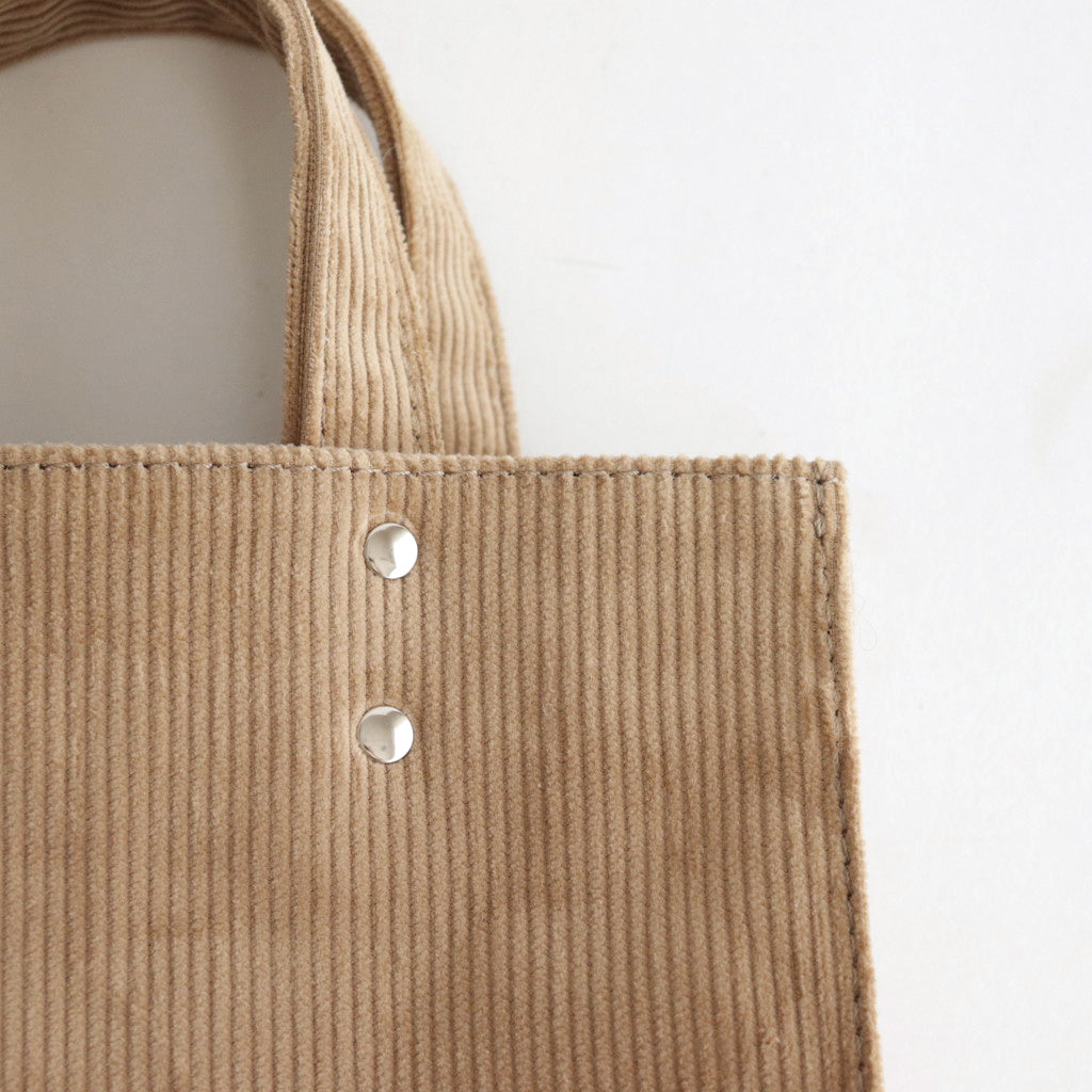 PAPER TOTE SMALL CORDUROY #BEIGE [TMB-2286H]