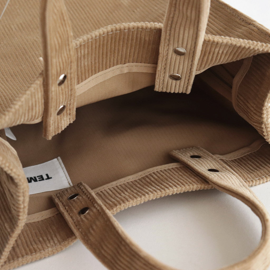 PAPER TOTE SMALL CORDUROY #BEIGE [TMB-2286H]