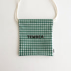 Drawstring bag POCHETTE GINGHAM #GREEN [TMB-2137A]