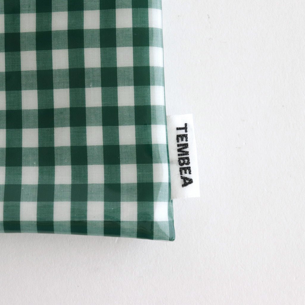Drawstring bag POCHETTE GINGHAM #GREEN [TMB-2137A]