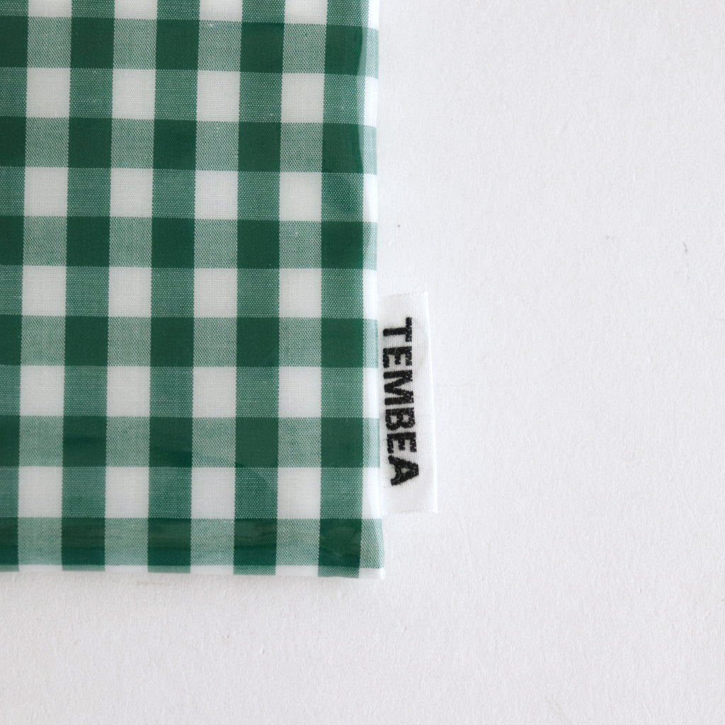 FLAT POUCH SMALL GINGHAM #GREEN [TMB-2310N]
