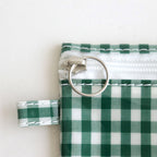FLAT POUCH SMALL GINGHAM #GREEN [TMB-2310N]