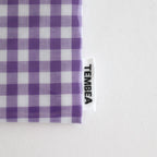 FLAT POUCH SMALL GINGHAM #PURPLE [TMB-2310N]