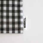 FLAT POUCH SMALL GINGHAM #BLACK [TMB-2310N]