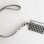 TASUKI STRAP LONG GINGHAM #BLACK [TMB-2353A]