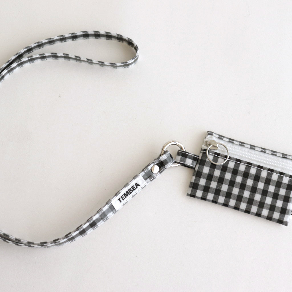TASUKI STRAP LONG GINGHAM #BLACK [TMB-2353A]