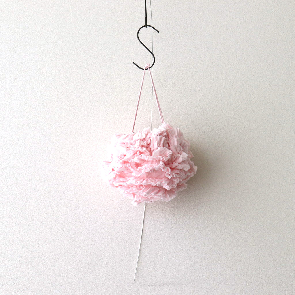 G.D FRILL POM POM FLOWER BAG #pink [no.6862]