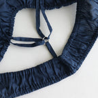 BRA & HIGH WAIST PANTS #NO.25 STEEL BLUE