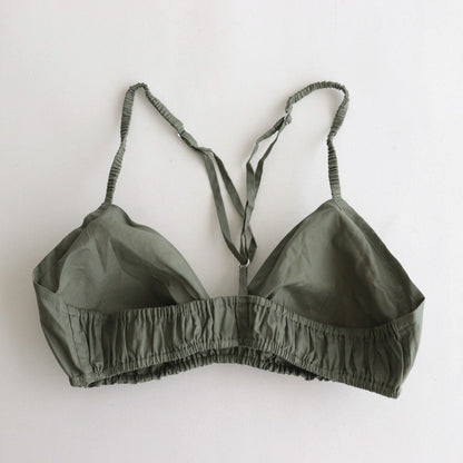 BRA &amp; HIGH WAIST PANTS #NO.24 GRAY GREEN