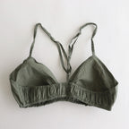 BRA & HIGH WAIST PANTS #NO.24 GREY GREEN