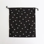 C.T DRAWSTRING BAG (L) #swan [no.6928]