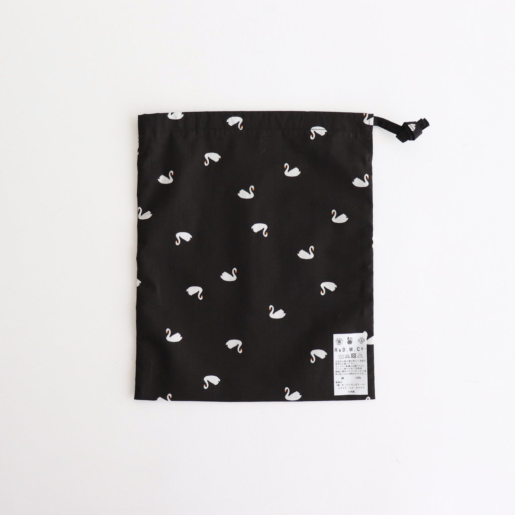 C.T DRAWSTRING BAG (S) #swan [no.6929]