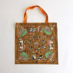 WHERE IS MY DOG? ​​PANEL BAG #LIGHT BROWN [no.6487]