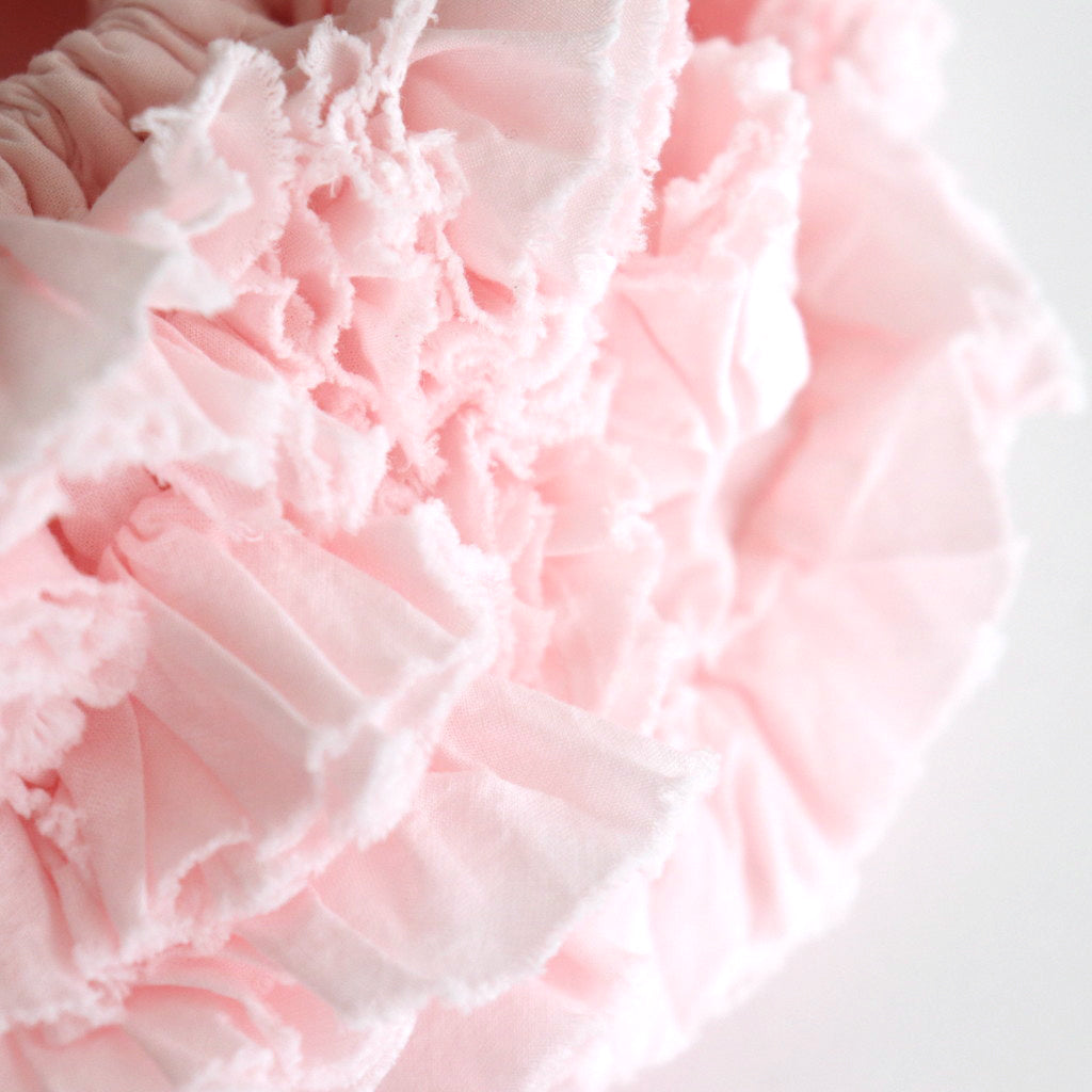 G.D FRILL POM POM FLOWER BAG #pink [no.6862]