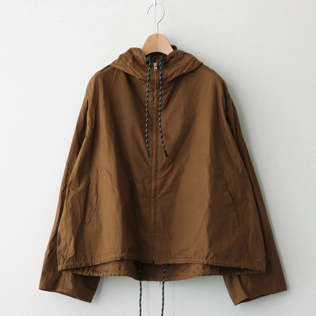 GARMENT DYE ZIP HOODIE #brown [no.6271]