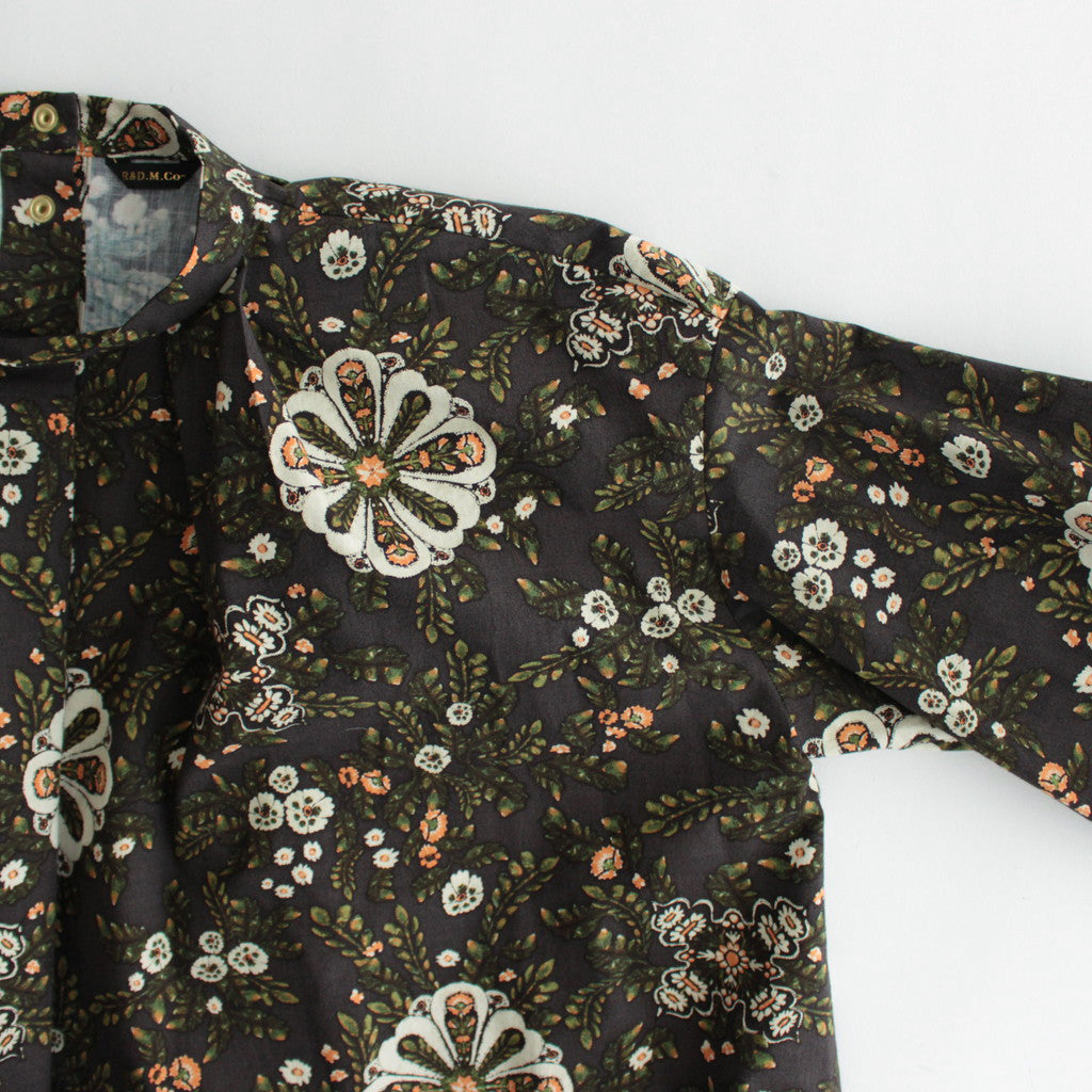 K.F BACK BUTTON SMOCK #DARK BROWN [no.6394]
