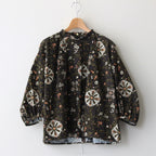 K.F BACK BUTTON SMOCK #DARK BROWN [no.6394]