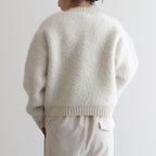 PILE KNIT CARDIGAN #WHITE [no.6491]