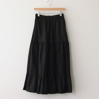 静寂の欠片 panier tiered skirt #black [TLF-124-sk001-la]
