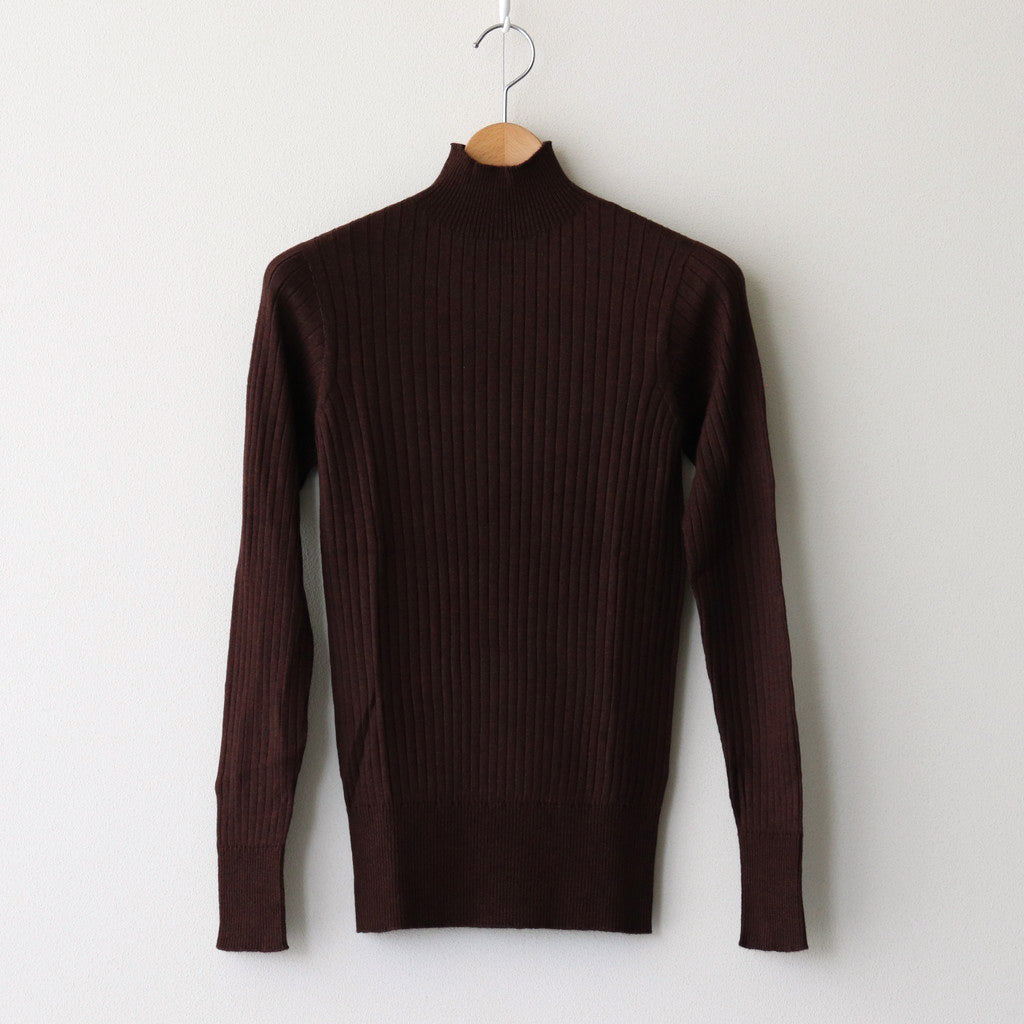 Poeta high neck sweater #Brown [24-850]