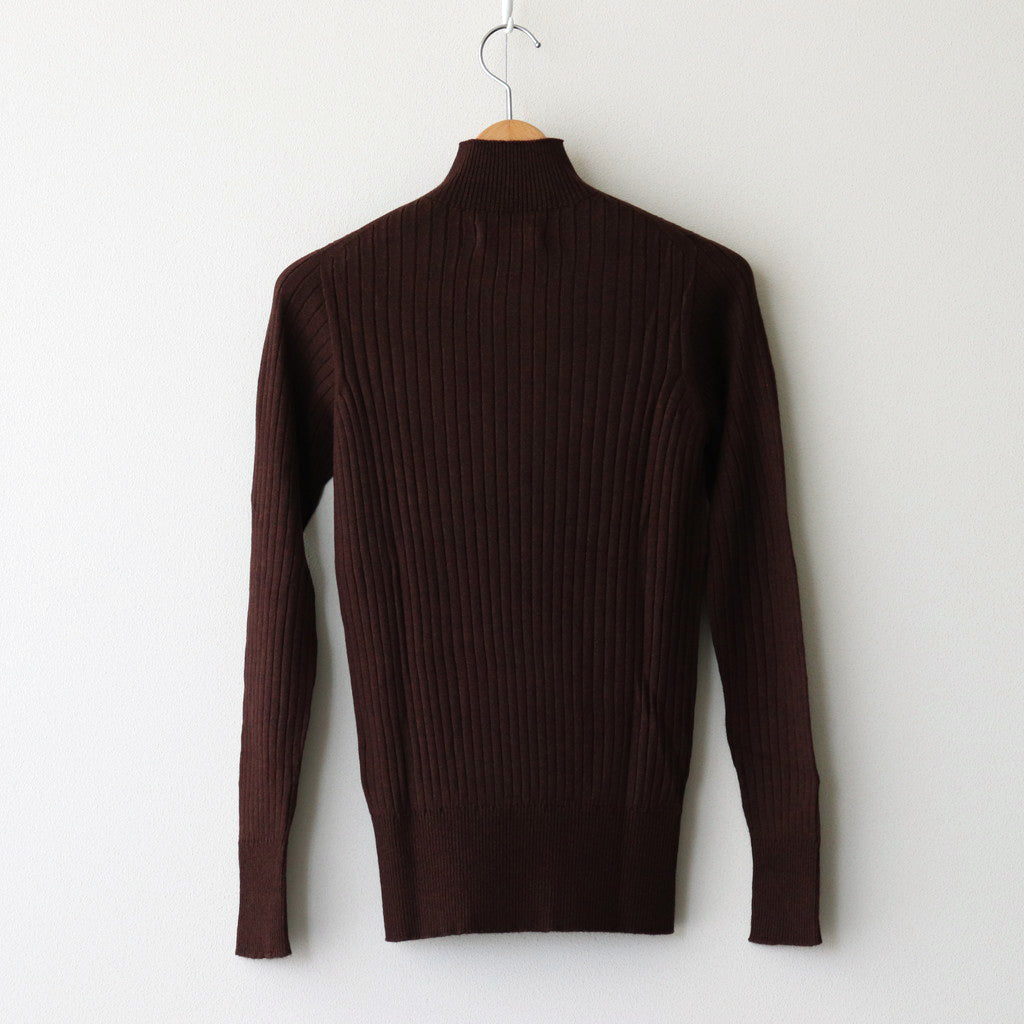 Poeta high neck sweater #Brown [24-850]