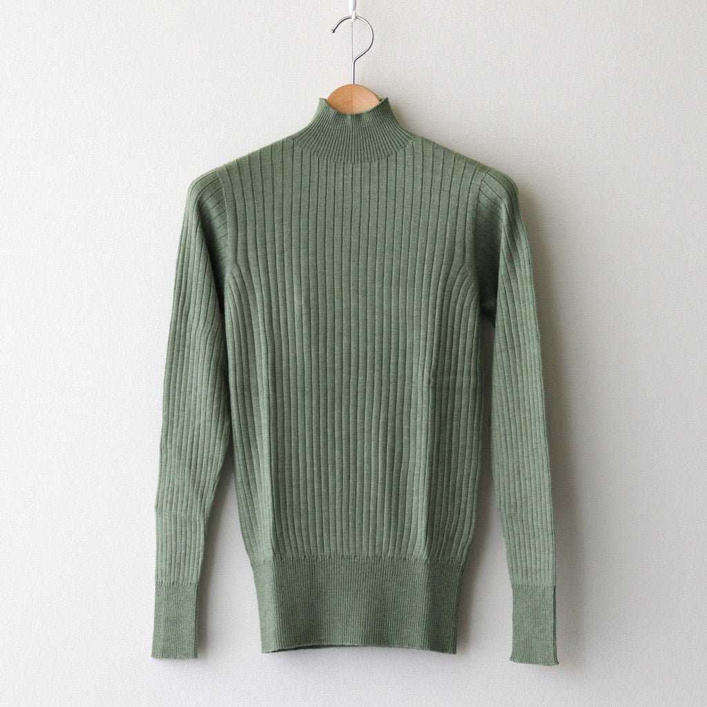 Poeta high neck sweater #Olive [24-850]