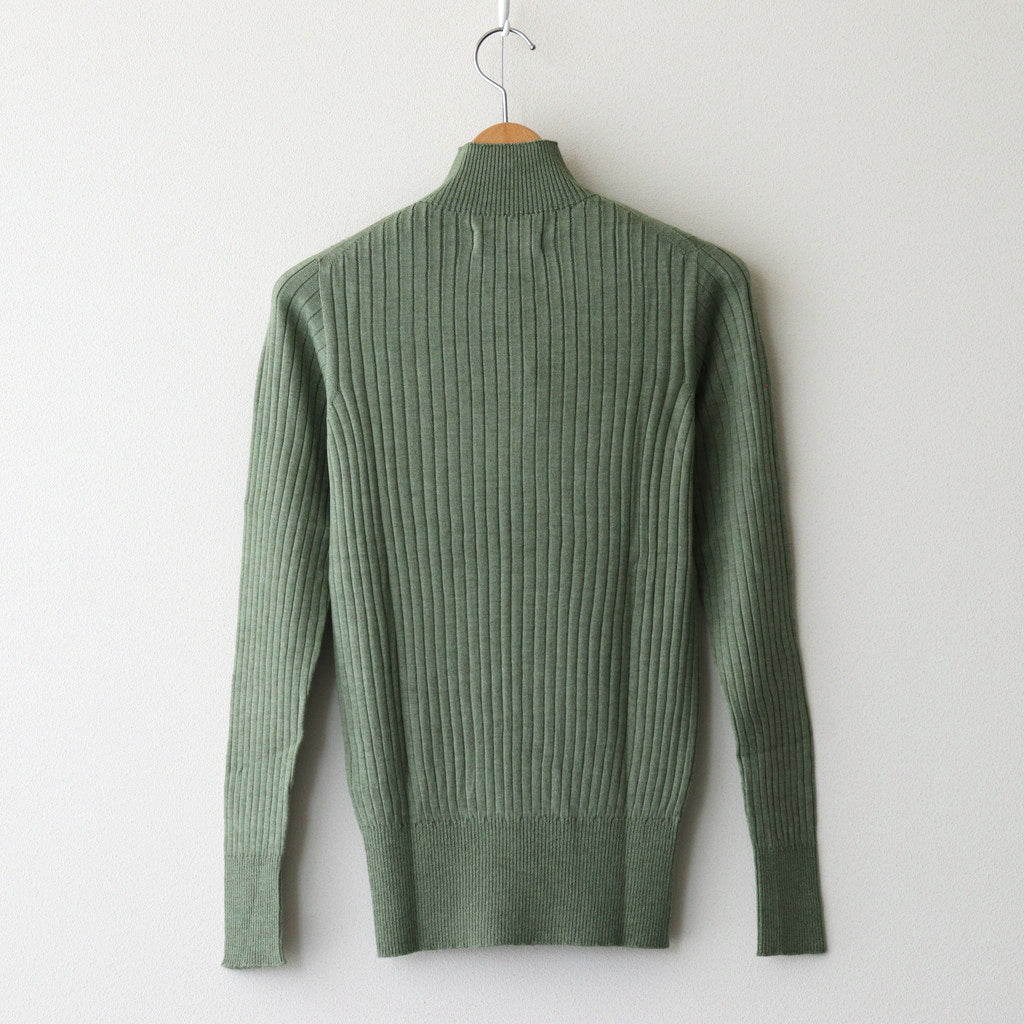 Poeta high neck sweater #Olive [24-850]