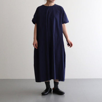 GARMENT DYE BUGGY DRESS #navy [no.6855]