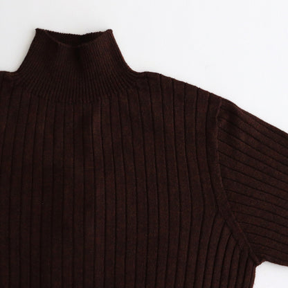 Poeta high neck sweater #Brown [24-850]