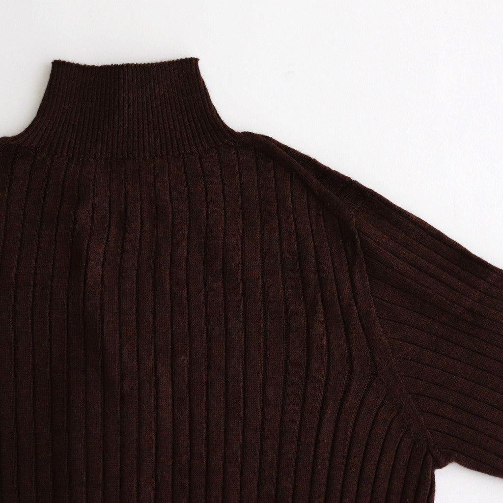 Poeta high neck sweater #Brown [24-850]